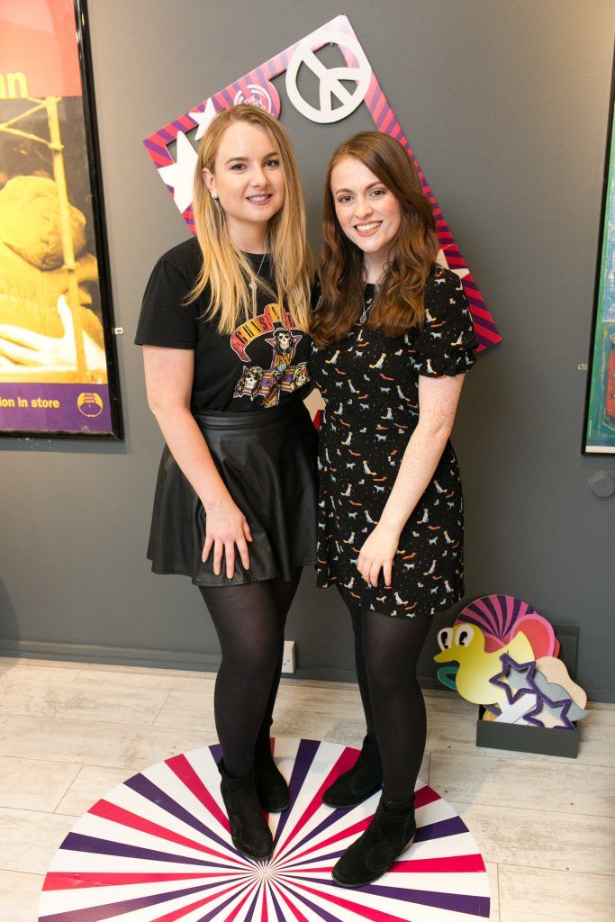 Victoria Stokes and Grace Mc Gettigan pictured in the flagship store on Grafton Street, Dublin 2 on October 4th. Guests enjoyed the unveiling of The Body Shop's Christmas campaign #PlayforPeace in aid of young Syrian refugees and tried out their new Christmas product range