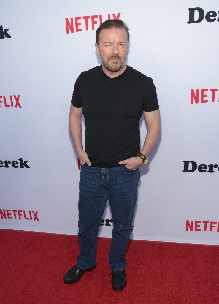 Ricky Gervais in 2014 (Photo by Jason Kempin/Getty Images)
