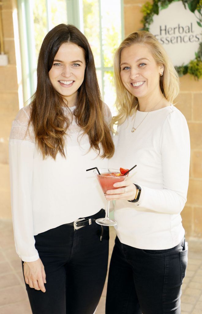 Lily Killeen and Andrea Kissane at the launch of the new Herbal Essence bio renew range held at The Walled Garden Marley Park-photo Kieran Harnett
