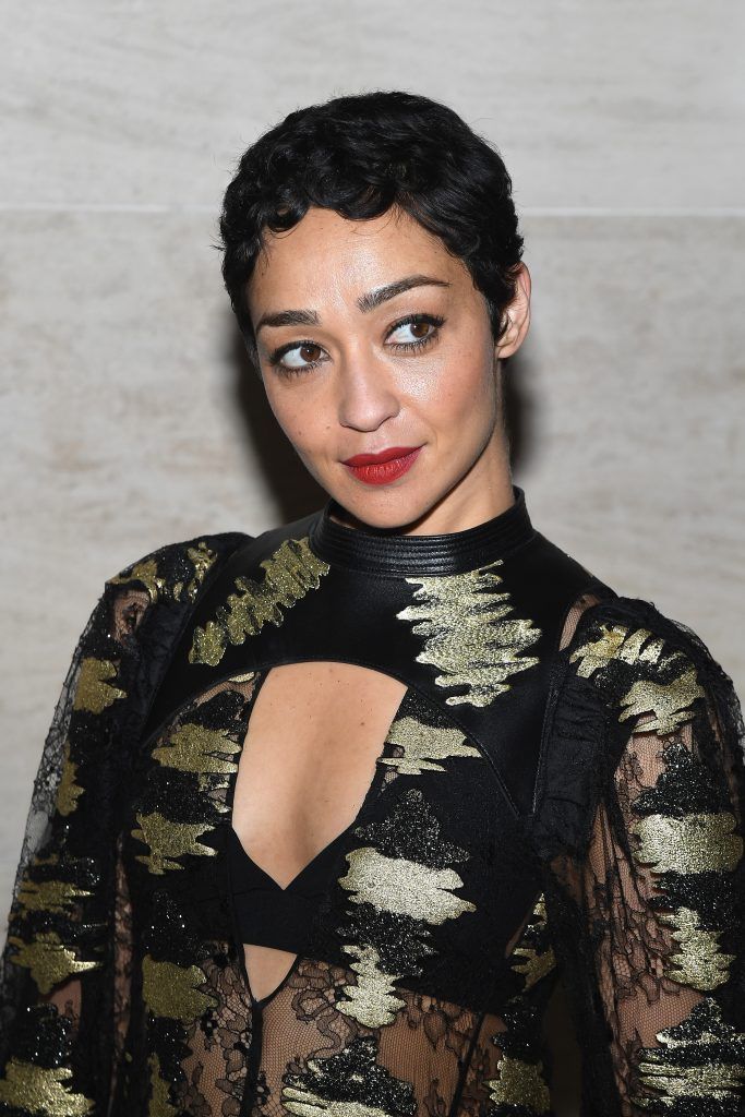 Ruth Negga attends the Louis Vuitton show as part of the Paris Fashion Week Womenswear  Spring/Summer 2018 on October 3, 2017 in Paris, France.  (Photo by Pascal Le Segretain/Getty Images)