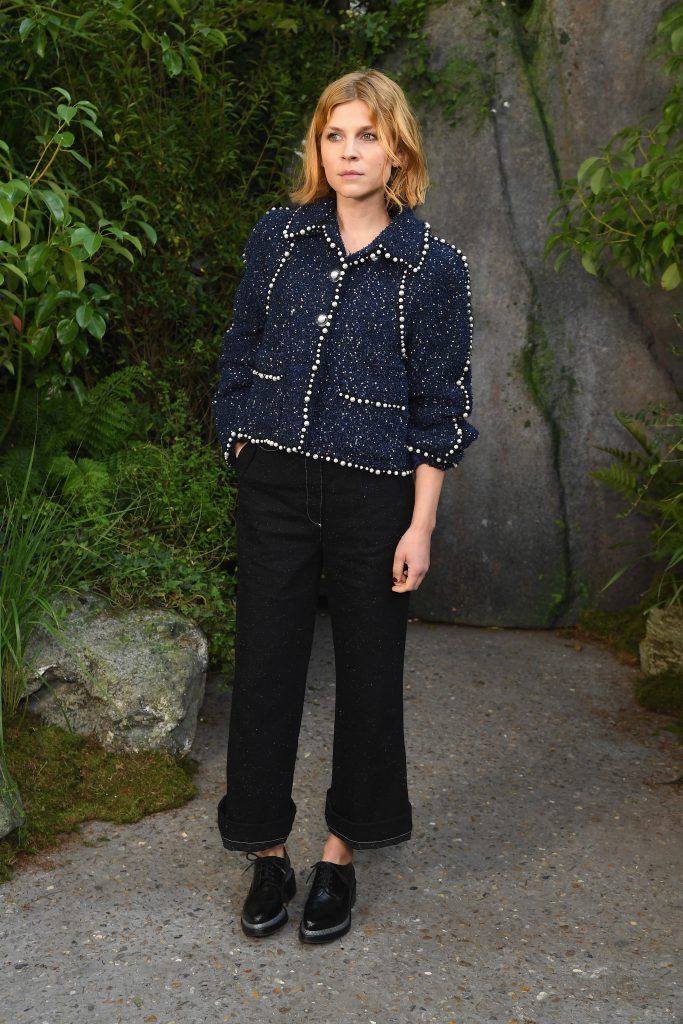 Clemence Poesy attends the Chanel show as part of the Paris Fashion Week Womenswear  Spring/Summer 2018 on October 3, 2017 in Paris, France.  (Photo by Pascal Le Segretain/Getty Images)