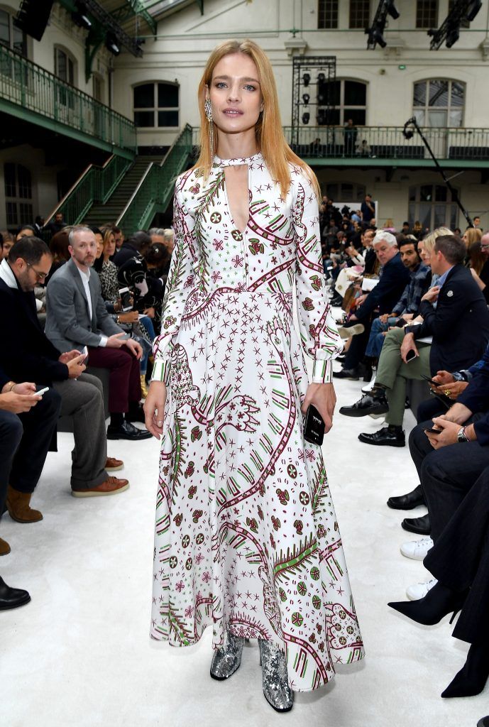 Natalia Vodianova attends the Valentino show as part of the Paris Fashion Week Womenswear  Spring/Summer 2018 on October 1, 2017 in Paris, France.  (Photo by Pascal Le Segretain/Getty Images)