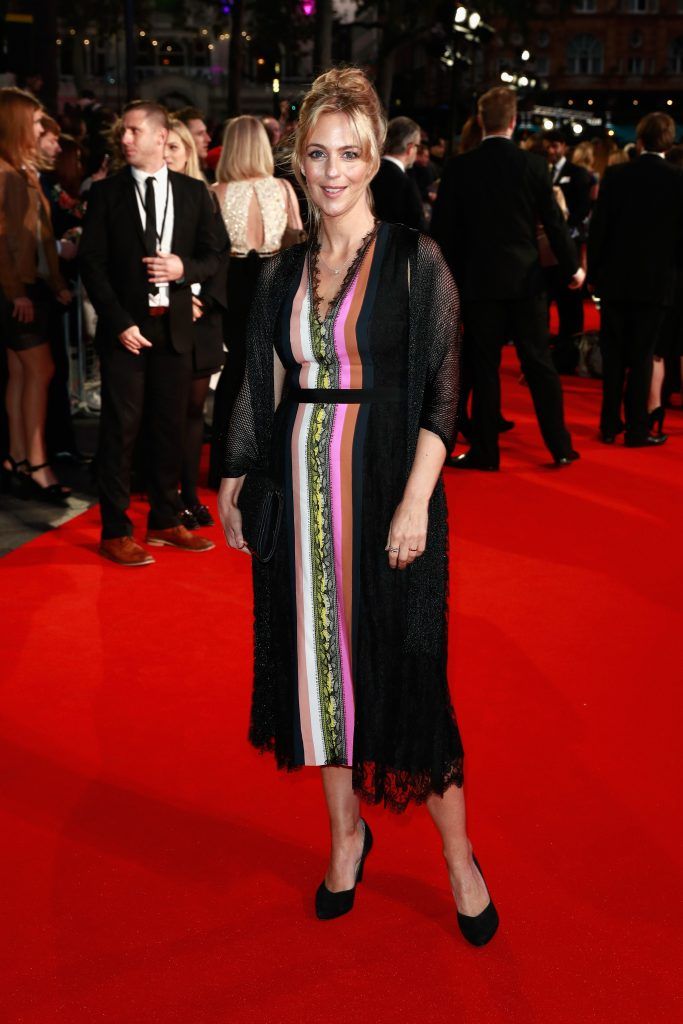 Actress Miranda Raison attends the European Premiere of "Breathe" on the opening night gala of the 61st BFI London Film Festival on October 4, 2017 in London, England.  (Photo by John Phillips/Getty Images for BFI)