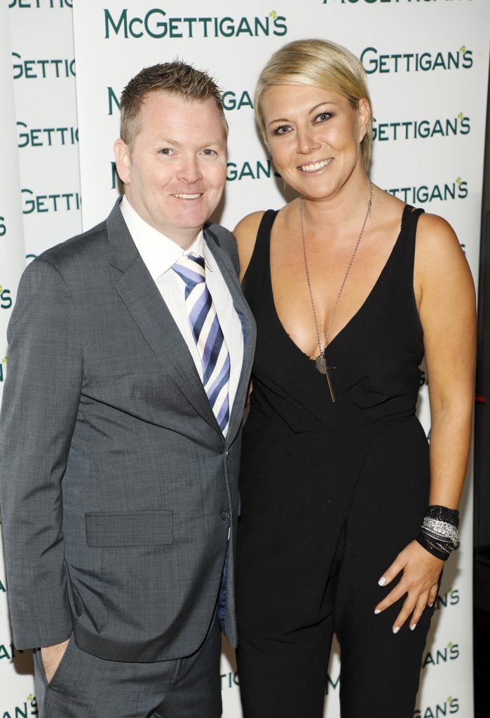 Karl Crofton and Denise McCormack t the exclusive opening night of McGettigan's Dublin 9 in the new Bonnington Hotel (5th October 2017), hosted by Dennis McGettigan. Photo: Kieran Harnett