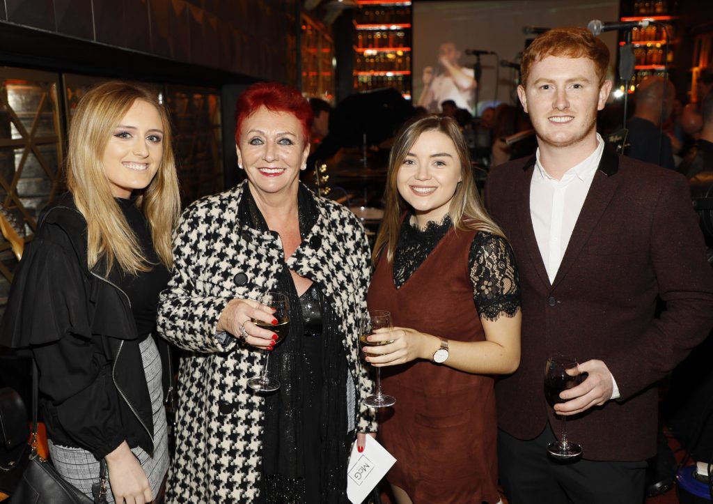 Shannen and Agnes McGettigan, Denise Murphy and Ciaran McGettigan t the exclusive opening night of McGettigan's Dublin 9 in the new Bonnington Hotel (5th October 2017), hosted by Dennis McGettigan. Photo: Kieran Harnett