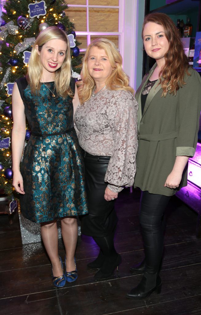 Claire Hyland, Liz Doyle and Niamh Campbell at the Loop at Dublin and Cork Airports Joy of Giving Christmas Preview at Number 4 Parliament Street. Picture: Brian McEvoy