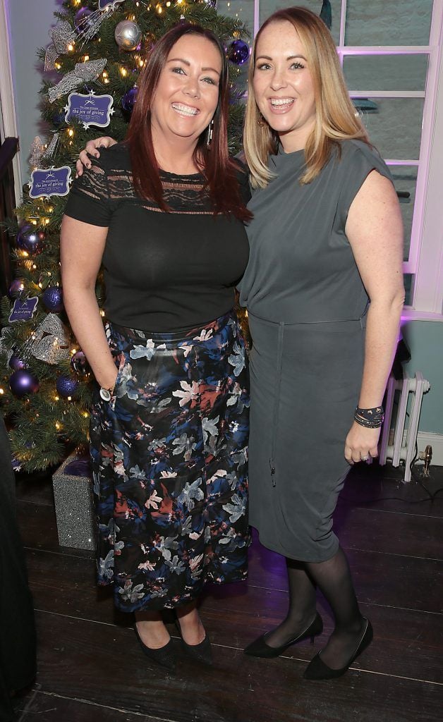 Linda Maher and Lisa Brady at the Loop at Dublin and Cork Airports Joy of Giving Christmas Preview at Number 4 Parliament Street. Picture: Brian McEvoy