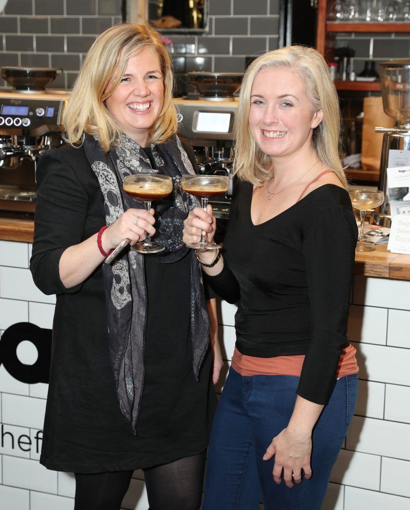 Lynn Kerin and Claire Murphy pictured at the official Sage Appliances Launch Event in Ireland which took place in Two Fitfty Square, Rathmines (4th October 2017). Pic: Marc O'Sullivan
