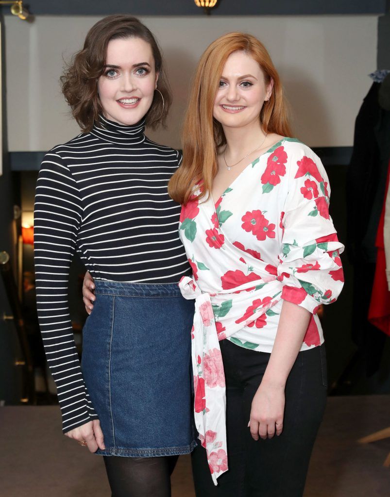 Aoibheann McCann and Kate Gilmore pictured at the Opening Night of Tribes at The Gate Theatre (9th October 2017). The production runs until 11th November. Pic: Marc O'Sullivan