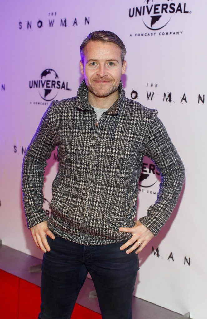 Declan O'Donnell pictured at the Universal Pictures Irish premiere of The Snowman at Dublin's Light House Cinema (10th October 2017). Picture by Andres Poveda