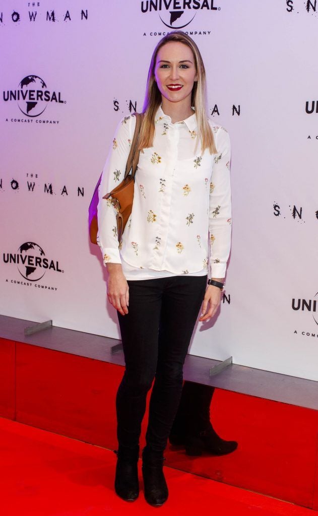 Emma O'Connor pictured at the Universal Pictures Irish premiere of The Snowman at Dublin's Light House Cinema (10th October 2017). Picture by Andres Poveda