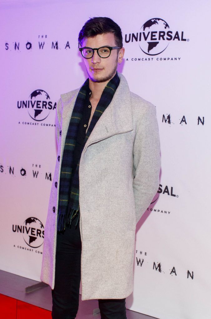 Ciaran Hewitt pictured at the Universal Pictures Irish premiere of The Snowman at Dublin's Light House Cinema (10th October 2017). Picture by Andres Poveda