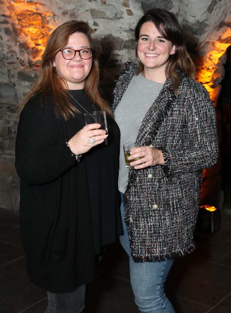 Vivienne Simonato and Caroline Gray pictured at SuperValu's #WhiskeyExclusives event in The Crypt at Christchurch Cathedral on 11th October 2017. Guests got to enjoy a selection of Premium Irish Whiskey. Pic: Marc O'Sullivan