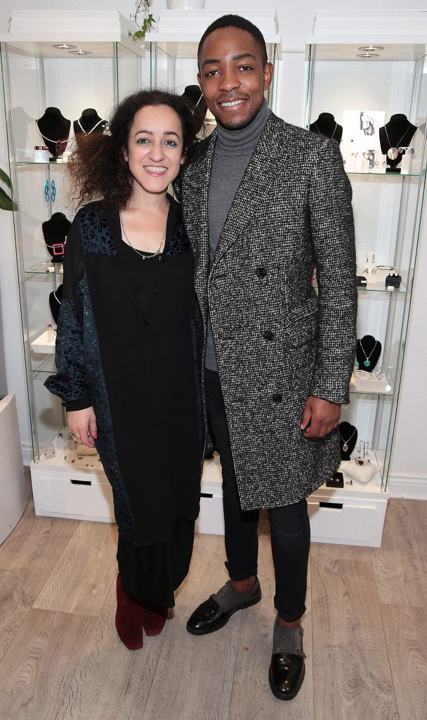 Petra Stelzenmueller and Lawson Mpame pictured at the launch of The Collective Jewellery store at No.24 on Drury Street, Dublin. Picture: Brian McEvoy