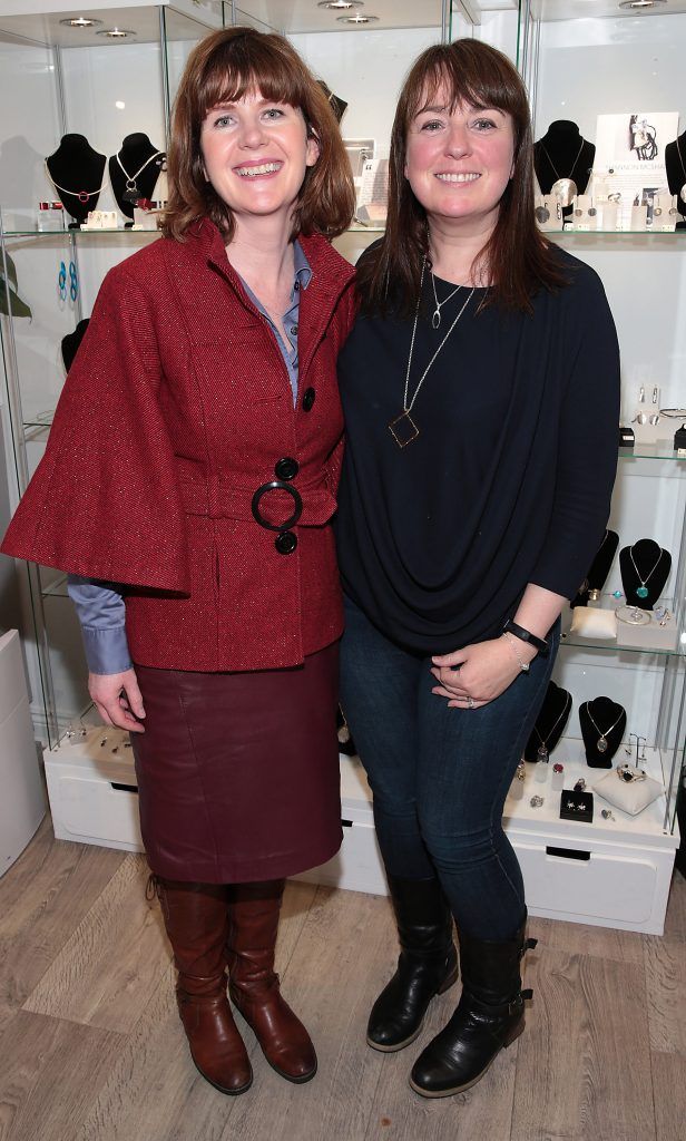 Noreen Fitzpatrick and Mairead de Blaca  pictured at the launch of The Collective Jewellery store at No.24 on Drury Street, Dublin. Picture: Brian McEvoy
