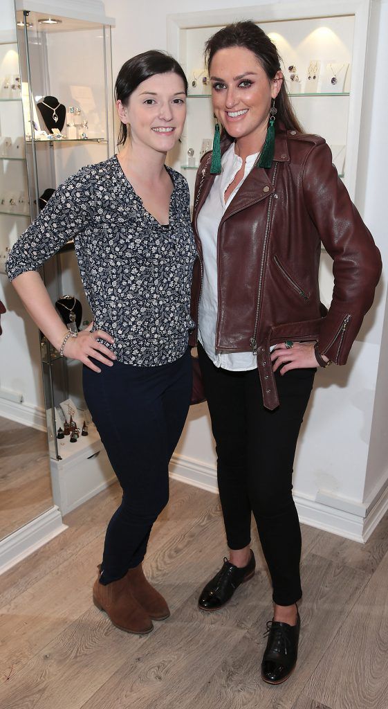 Amelia Reynolds and Lindsey Cavanagh  pictured at the launch of The Collective Jewellery store at No.24 on Drury Street, Dublin. Picture: Brian McEvoy