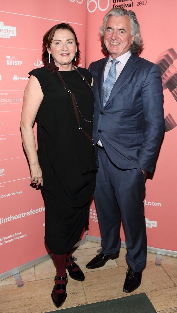 Desiree O'Rourke and Terence O'Rourke at the Dublin Theatre Festival Gala night at The Westbury Hotel, Dublin. Photo: Brian McEvoy Photography