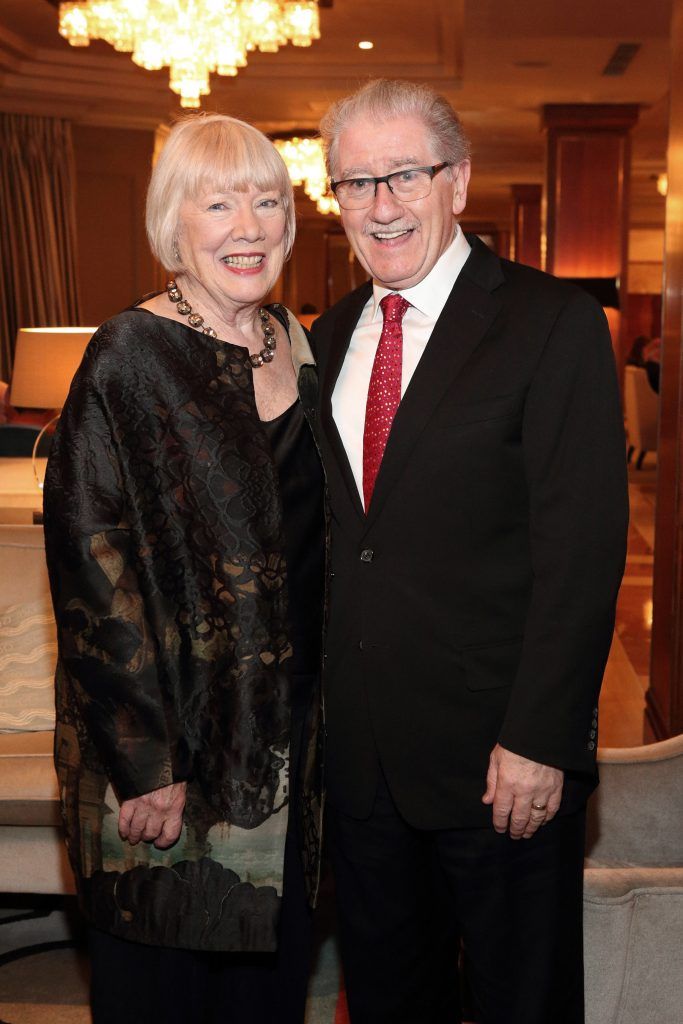 Rosaleen Linehan and Joe Dowling at the Dublin Theatre Festival Gala night at The Westbury Hotel, Dublin. Photo: Brian McEvoy Photography