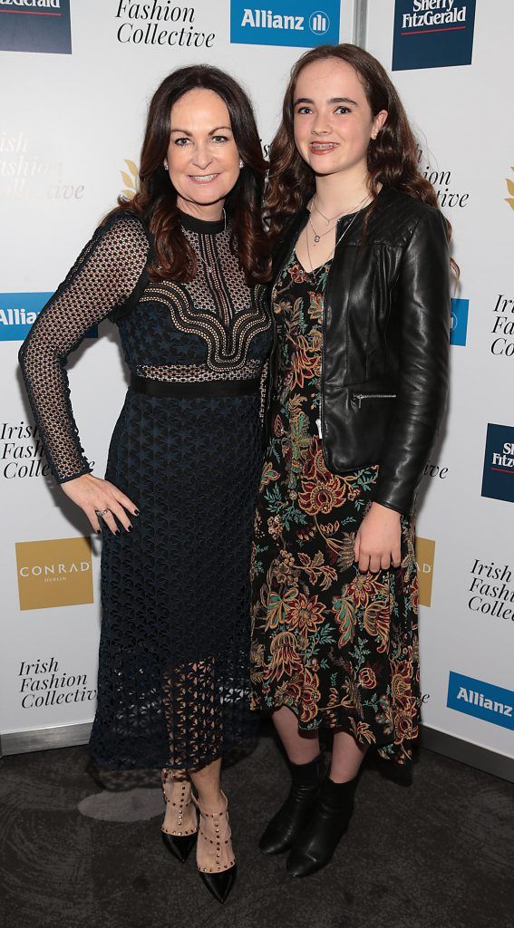 Jennifer Walsh and Grace Walsh at the Irish Fashion Collective hosted by Conrad Dublin (in association with Allianz) at The Conrad Hotel in Earlsfort Terrace, Dublin. Picture: Brian McEvoy