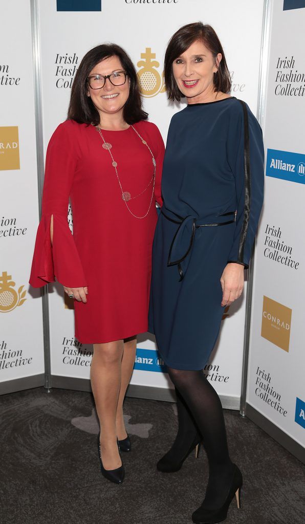Ailish Cantwell and Mari O Leary at the Irish Fashion Collective hosted by Conrad Dublin (in association with Allianz) at The Conrad Hotel in Earlsfort Terrace, Dublin. Picture: Brian McEvoy