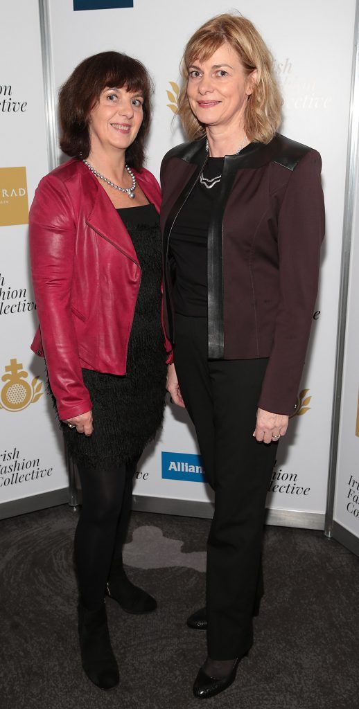 Antoinette Daly and Philippa Lowry at the Irish Fashion Collective hosted by Conrad Dublin (in association with Allianz) at The Conrad Hotel in Earlsfort Terrace, Dublin. Picture: Brian McEvoy