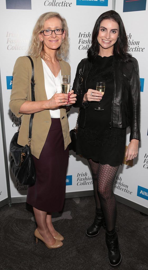 Trish Smith and Ellen Sherry at the Irish Fashion Collective hosted by Conrad Dublin (in association with Allianz) at The Conrad Hotel in Earlsfort Terrace, Dublin. Picture: Brian McEvoy