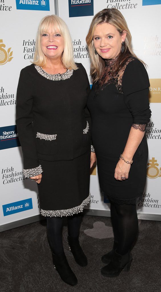 Mary Mitchel O Connor and Deborah Veale at the Irish Fashion Collective hosted by Conrad Dublin (in association with Allianz) at The Conrad Hotel in Earlsfort Terrace, Dublin. Picture: Brian McEvoy