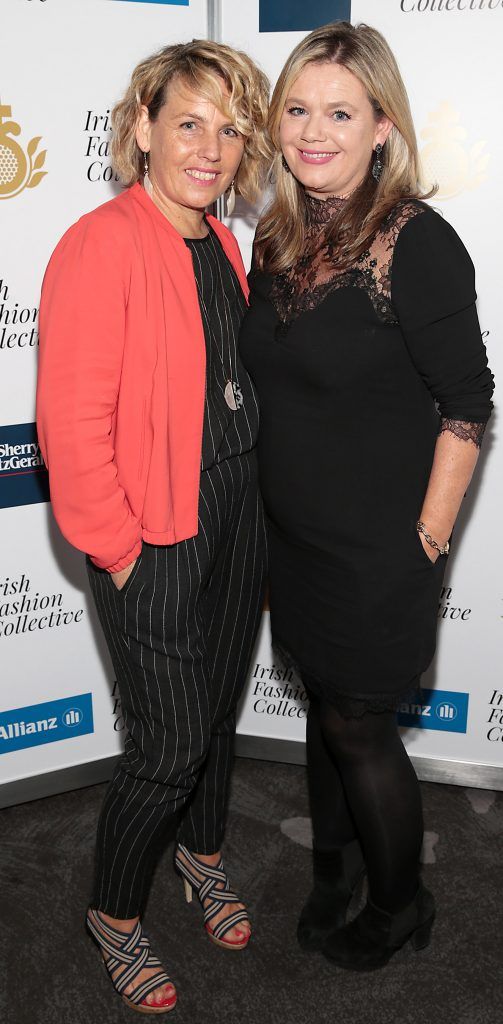 Ruth Meade and Deborah Veale at the Irish Fashion Collective hosted by Conrad Dublin (in association with Allianz) at The Conrad Hotel in Earlsfort Terrace, Dublin. Picture: Brian McEvoy