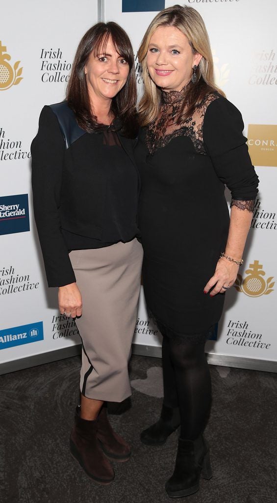 Ruth Brennan and Deborah Veale at the Irish Fashion Collective hosted by Conrad Dublin (in association with Allianz) at The Conrad Hotel in Earlsfort Terrace, Dublin. Picture: Brian McEvoy