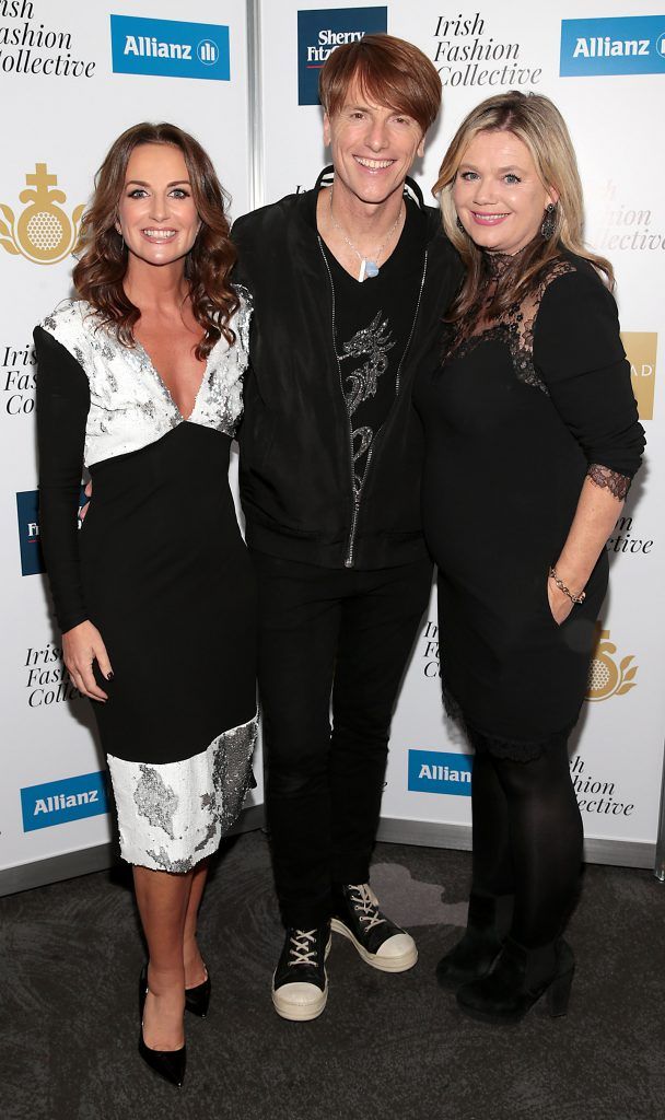Lorraine Keane, Don O Neill and Deborah Veale at the Irish Fashion Collective hosted by Conrad Dublin (in association with Allianz) at The Conrad Hotel in Earlsfort Terrace, Dublin. Picture: Brian McEvoy