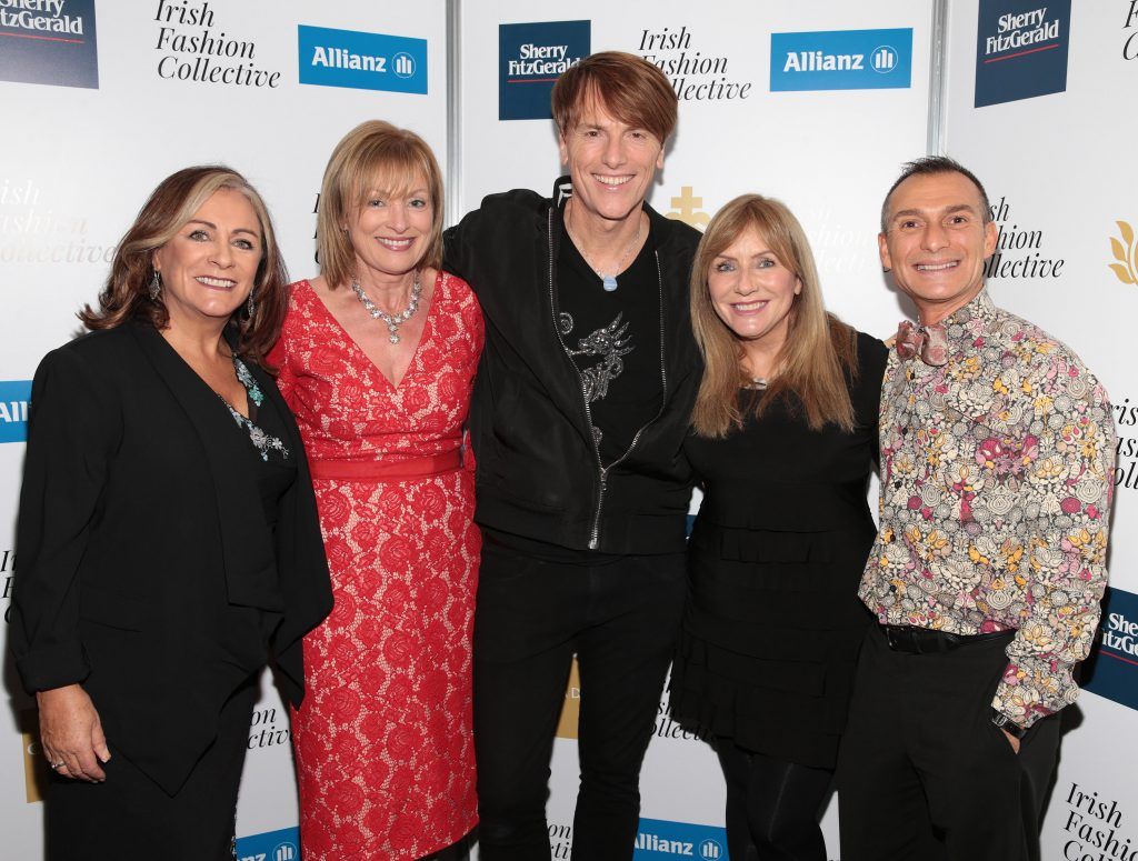 Frances  Black, Mary Kennedy, Don O Neill, Mary Black and Paschal Guillermie at the Irish Fashion Collective hosted by Conrad Dublin (in association with Allianz) at The Conrad Hotel in Earlsfort Terrace, Dublin. Picture: Brian McEvoy