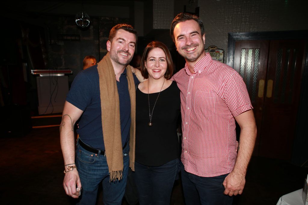 Eoin Dillon, Brenda McCormack and Oisin Davis at the Irish Cocktail Fest at East Side Tavern (14th October 2017). 32 counties took part in this year's Irish Cocktail Fest with over 70 venues showcasing Irish spirits in all their creations.