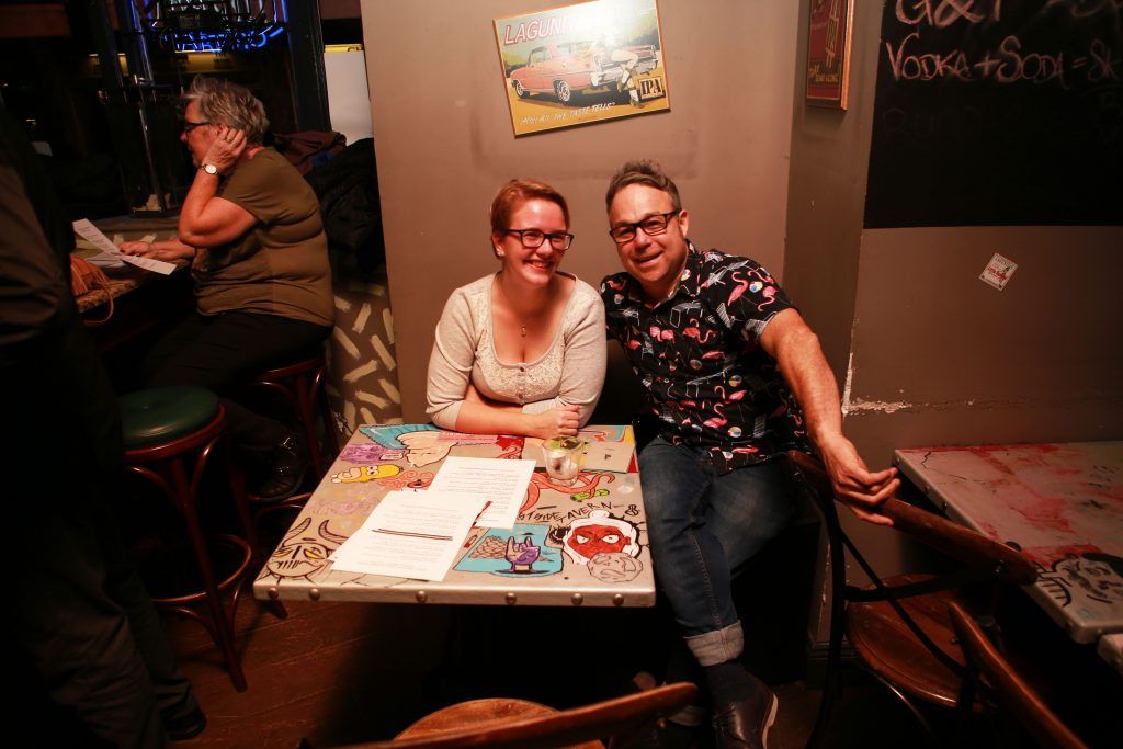 Ewa Breitkopf and Kieron Campbell Black at the Irish Cocktail Fest at East Side Tavern (14th October 2017). 32 counties took part in this year's Irish Cocktail Fest with over 70 venues showcasing Irish spirits in all their creations.
