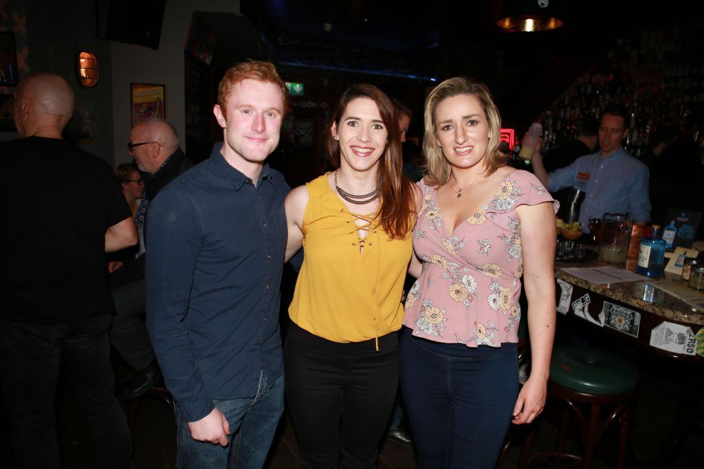 Conor O'Gorman, Pauline Gallagher and Aileen Quinn at the Irish Cocktail Fest at East Side Tavern (14th October 2017). 32 counties took part in this year's Irish Cocktail Fest with over 70 venues showcasing Irish spirits in all their creations.