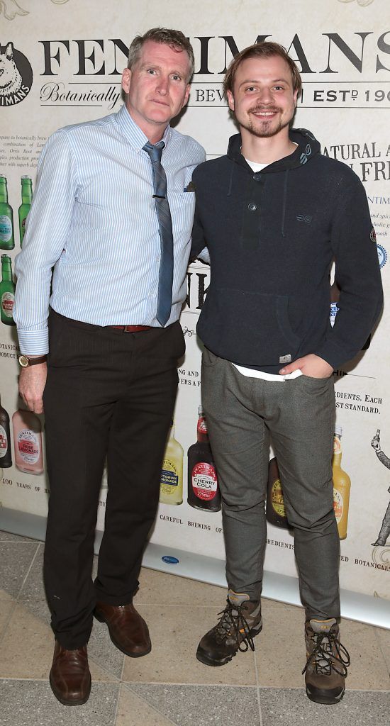 Paul Hoyne and Lucas Nowicki pictured at the Fentimans Botanical Cocktail Experience at Opium Rooms, Dublin. Picture: Brian McEvoy