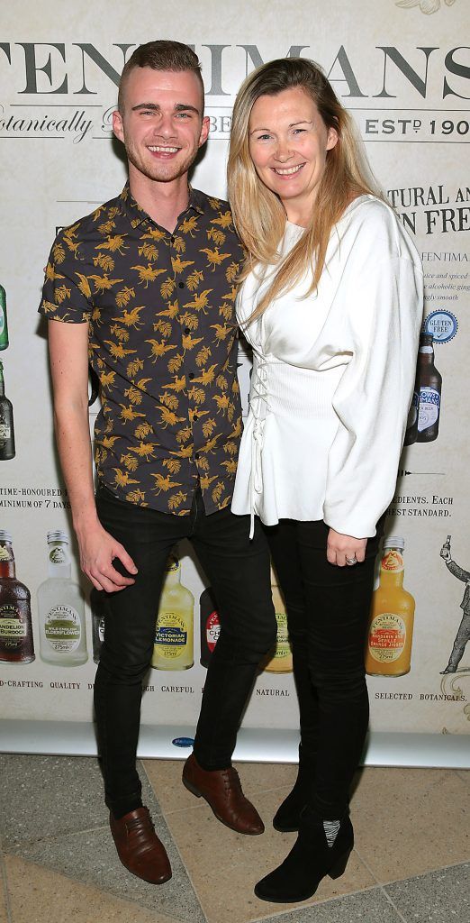 Lee Allen and Belinda Kelly pictured at the Fentimans Botanical Cocktail Experience at Opium Rooms, Dublin. Picture: Brian McEvoy