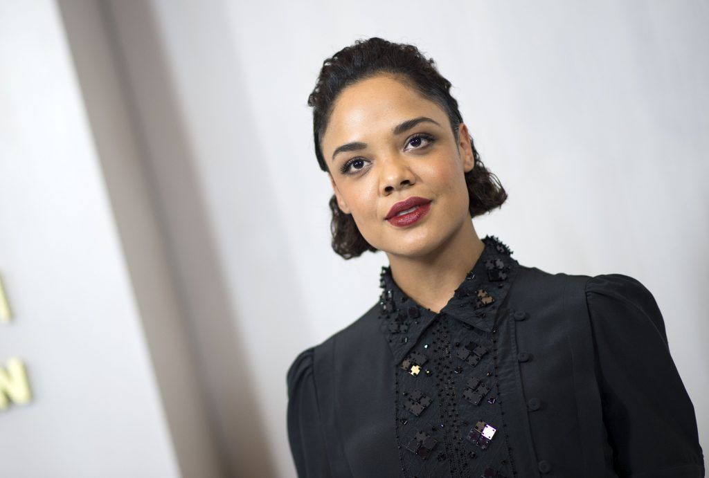 Actress Tessa Thompson attends the Hammer Museum Gala in the Garden honoring Ava Duvernay and Hilton Als sponsored by Bottega Veneta on October 14, 2017 in Westwood, California.  (Photo by VALERIE MACON/AFP/Getty Images)