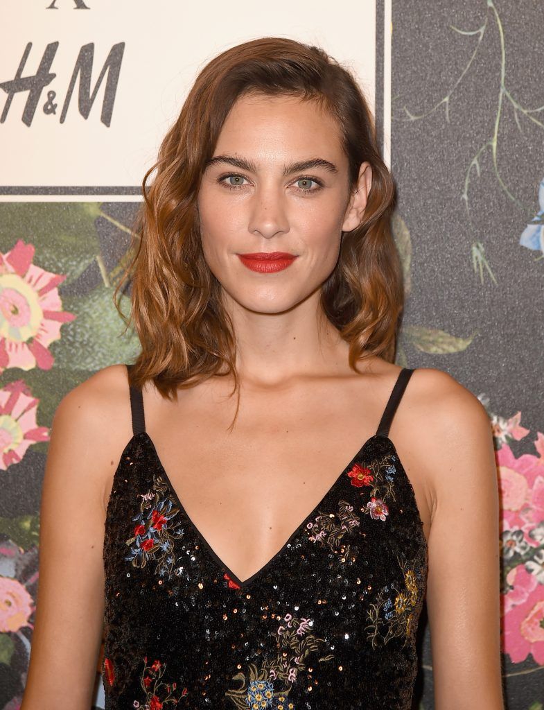 Alexa Chung at H&M x ERDEM Runway Show & Party at The Ebell Club of Los Angeles on October 18, 2017 in Los Angeles, California.  (Photo by Kevin Winter/Getty Images)