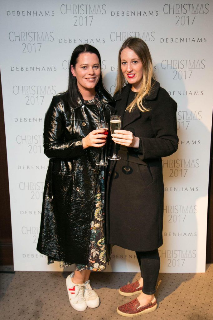 Corina and Naomi Gaffey pictured as Debenhams celebrated Christmas with a selection of Ireland’s key press on 18th October 2017. Photo by Richie Stokes