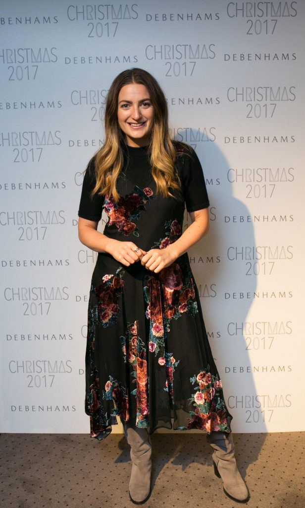 Courtney Smith pictured as Debenhams celebrated Christmas with a selection of Ireland’s key press on 18th October 2017. Photo by Richie Stokes
