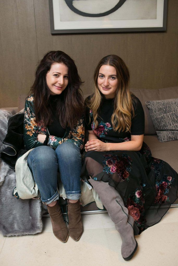 Grace Cahill and Courtney Smith pictured as Debenhams celebrated Christmas with a selection of Ireland’s key press on 18th October 2017. Photo by Richie Stokes
