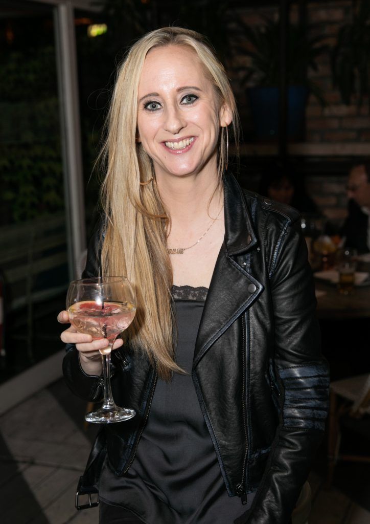 Caroline Grace Cassidy pictured as Maia Dunphy launches her book, The M Word: A Book For Women Who Happen To Be Parents at House, Leeson St. Photo: Ailbhe O'Donnell