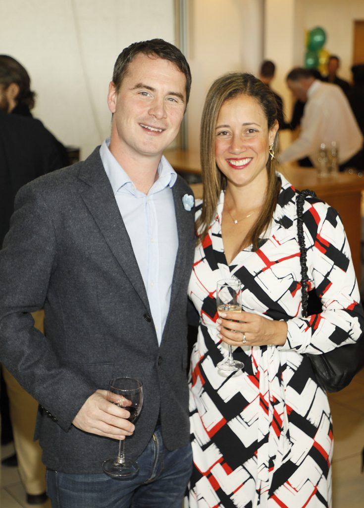 Eoin and Flavia Newell at the Irish Hospice Foundation fourth annual racing event at Leopardstown -photo Kieran Harnett