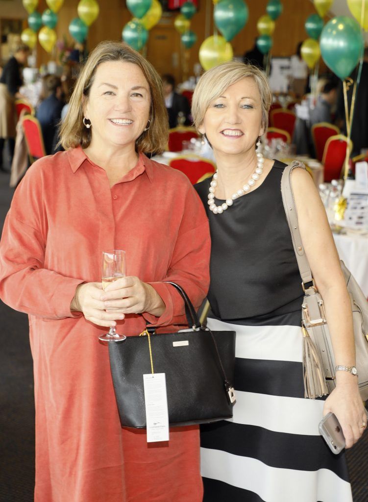 Julie Ling and Miriam Donoghue at the Irish Hospice Foundation fourth annual racing event at Leopardstown -photo Kieran Harnett