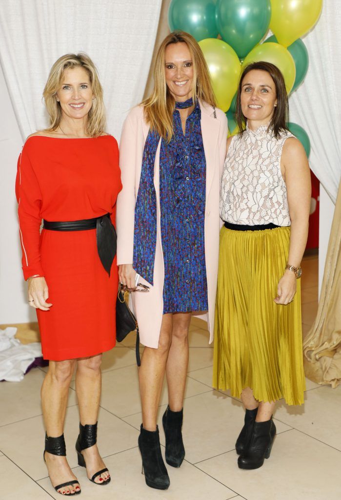 Edel Beddoe, Nicky Kinsella and Eavan Miller at the Irish Hospice Foundation fourth annual racing event at Leopardstown -photo Kieran Harnett