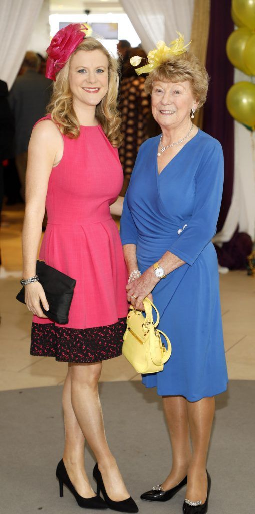 Nuala and Anne Carey at the Irish Hospice Foundation fourth annual racing event at Leopardstown -photo Kieran Harnett