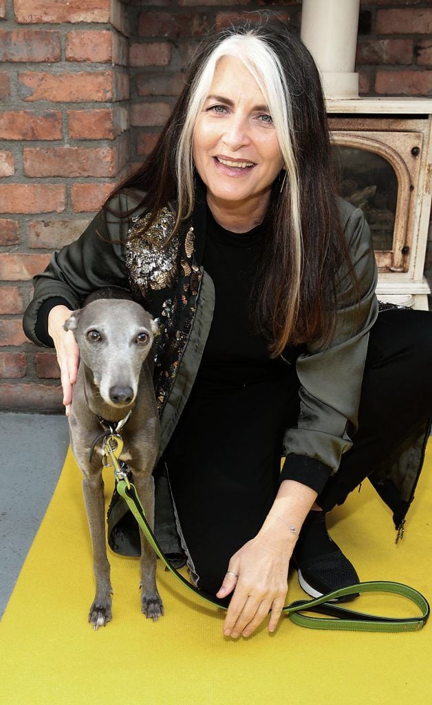 Cathy O Connor and Lette t the launch of Andrea Hayes' book Dog Tales at House in Leeson Street, Dublin. Pic: Brian McEvoy