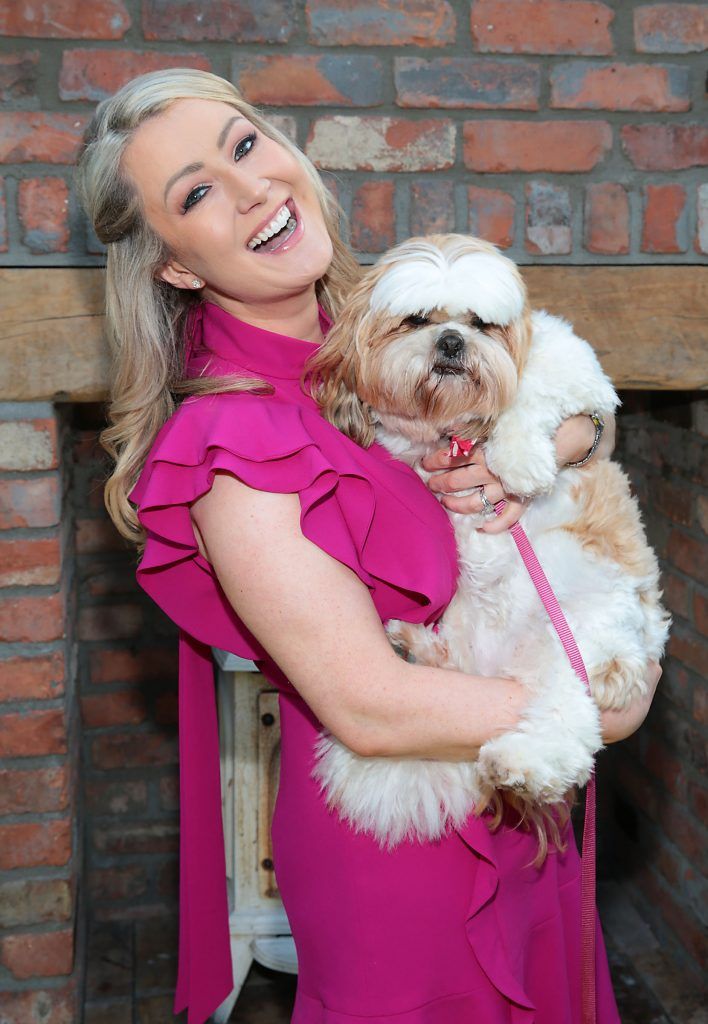 Celebrities and their dogs at Andrea Hayes' book launch