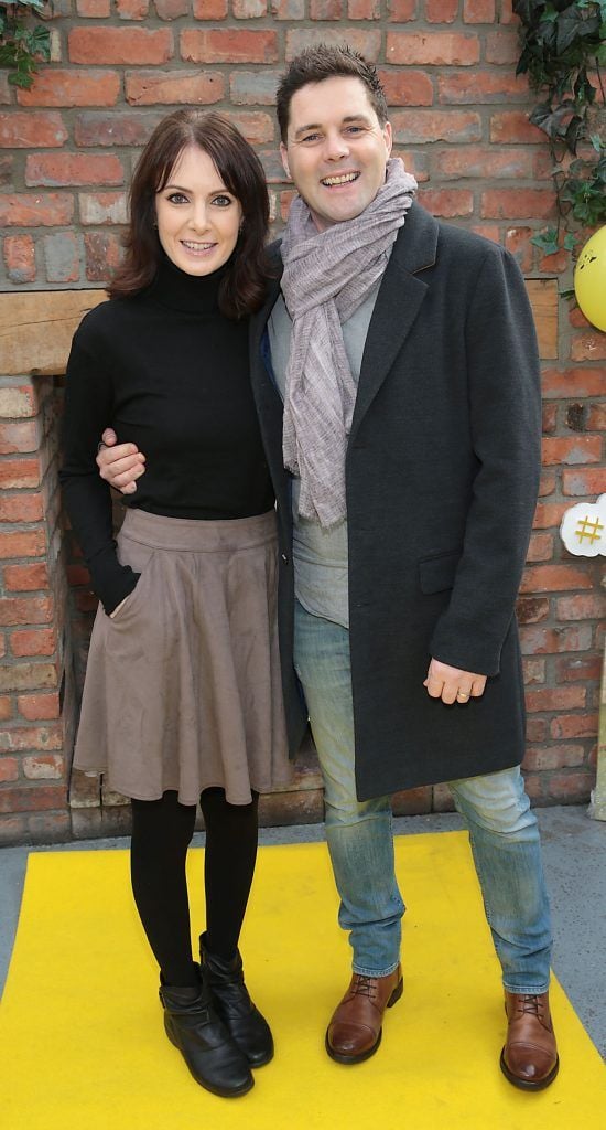 Deirdre Woods and Marty Miller t the launch of Andrea Hayes' book Dog Tales at House in Leeson Street, Dublin. Pic: Brian McEvoy