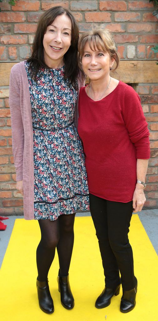 Pamela Charleton and Helen Goldin t the launch of Andrea Hayes' book Dog Tales at House in Leeson Street, Dublin. Pic: Brian McEvoy